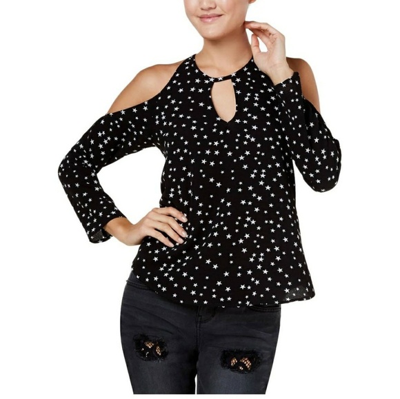 Seven Sisters Tops - Seven Sisters Star Cold Shoulder Top